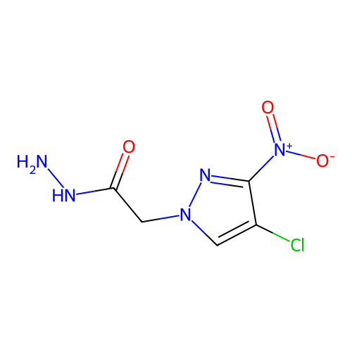 2-(4-chloro-3-nitro-1H-pyrazol-1-yl)acetohydrazide structure