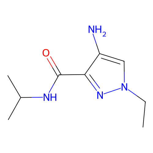 4-Amino-1-ethyl-N-isopropyl-1H-pyrazole-3-carboxamide structure
