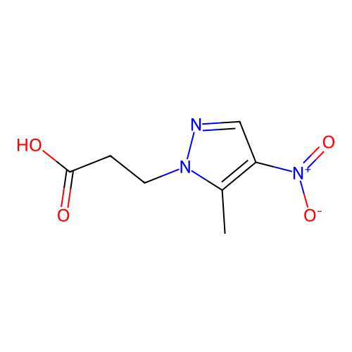 3-(5-methyl-4-nitro-1H-pyrazol-1-yl)propanoic acid structure