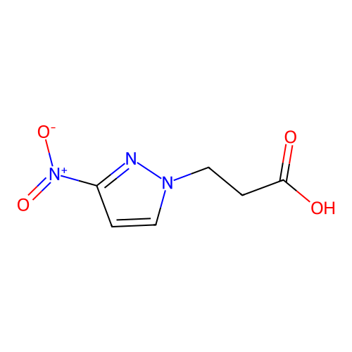 3-(3-nitro-1H-pyrazol-1-yl)propanoic acid structure
