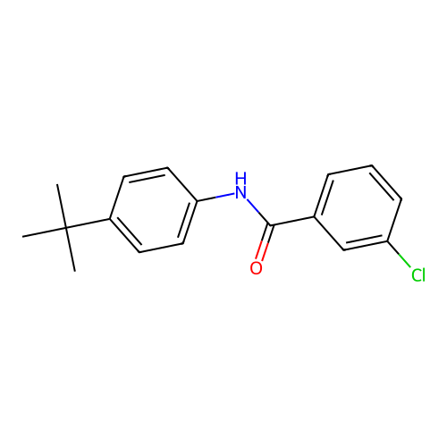 N-(4-tert-butylphenyl)-3-chlorobenzamide structure