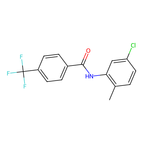 N-(5-chloro-2-methylphenyl)-4-(trifluoromethyl)benzamide structure