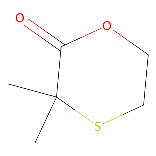 3,3-Dimethyl-1,4-oxathian-2-one structure