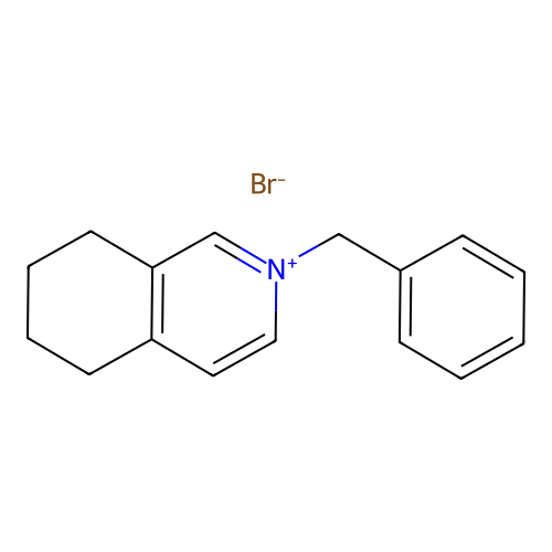2-Benzyl-5,6,7,8-tetrahydroisoquinolin-2-ium bromide structure