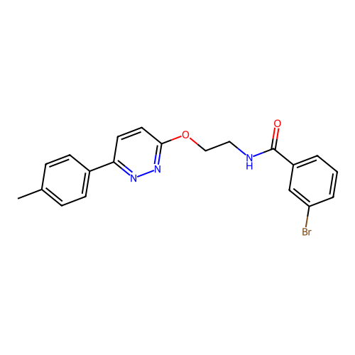 3-bromo-N-(2-((6-(p-tolyl)pyridazin-3-yl)oxy)ethyl)benzamide structure