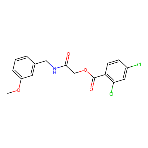 [2-[(3-Methoxyphenyl)methylamino]-2-oxoethyl] 2,4-dichlorobenzoate structure
