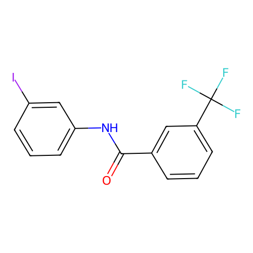 N-(3-iodophenyl)-3-(trifluoromethyl)benzamide structure