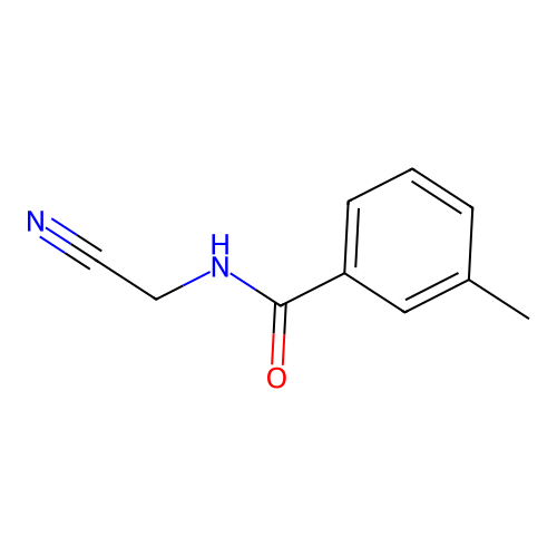 N-(cyanomethyl)-3-methylbenzamide structure