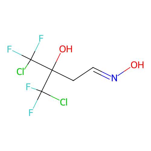 Butyraldehyde, 4-chloro-3-chlorodifluoromethyl-4,4-difluoro-3-hydroxy-, oxime structure