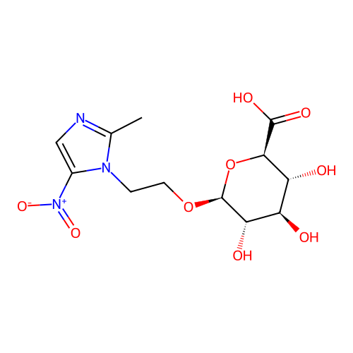 Metronidazole beta-D-Glucuronide structure