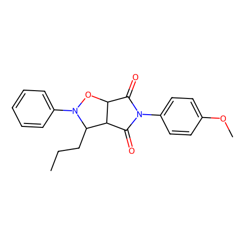 5-(4-Methoxy-phenyl)-2-phenyl-3-propyl-tetrahydro-pyrrolo[3,4-d]isoxazole-4,6-dione structure