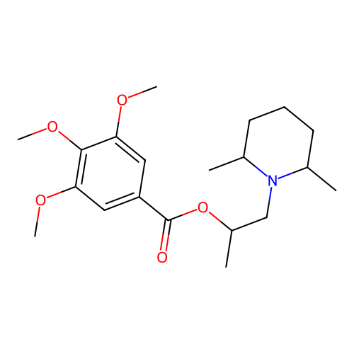 1-(2,6-Dimethylpiperidin-1-yl)propan-2-yl 3,4,5-trimethoxybenzoate structure