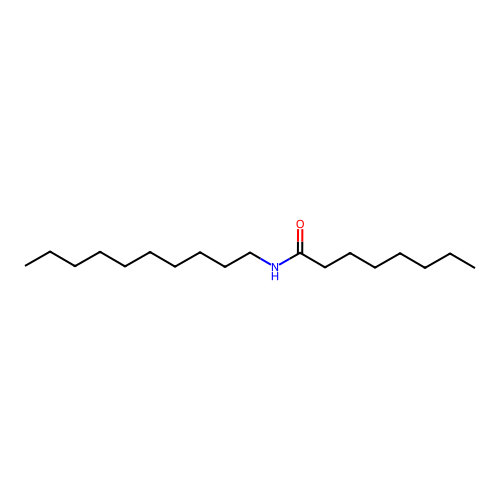 N-decyloctanamide structure