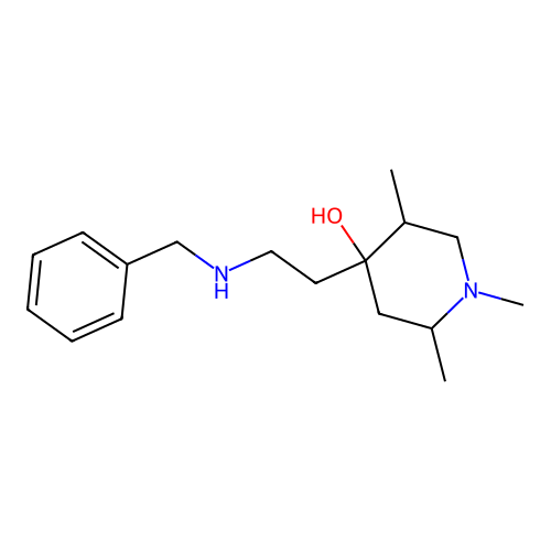 4-[2-(Benzylamino)ethyl]-1,2,5-trimethylpiperidin-4-ol structure
