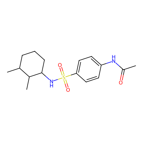 N-{4-[(2,3-dimethylcyclohexyl)sulfamoyl]phenyl}acetamide structure