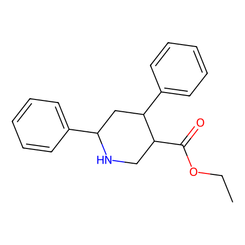 Ethyl 4,6-diphenylpiperidine-3-carboxylate structure