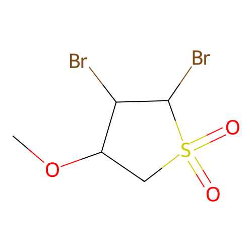 2,3-Dibromo-4-methoxythiolane-1,1-dione structure