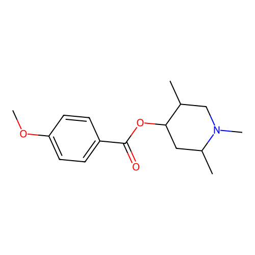 1,2,5-Trimethylpiperidin-4-YL 4-methoxybenzoate structure