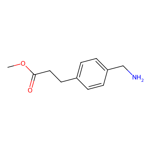 Methyl 3-[4-(aminomethyl)phenyl]propionate structure