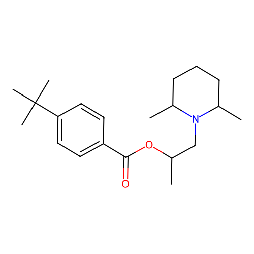 1-(2,6-Dimethylpiperidin-1-yl)propan-2-yl 4-tert-butylbenzoate structure