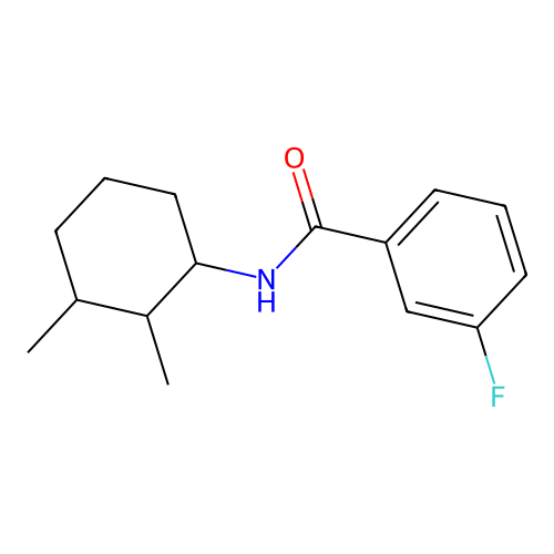 N-(2,3-dimethylcyclohexyl)-3-fluorobenzamide structure