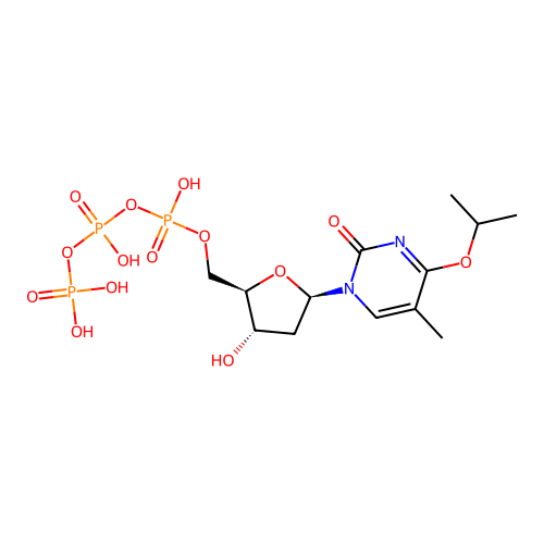 O(4)-异丙基胸苷5'-磷酸酯 structure