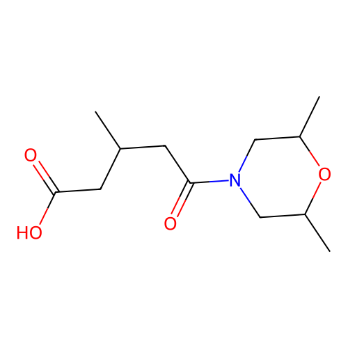 5-(2,6-Dimethylmorpholin-4-yl)-3-methyl-5-oxopentanoic acid structure