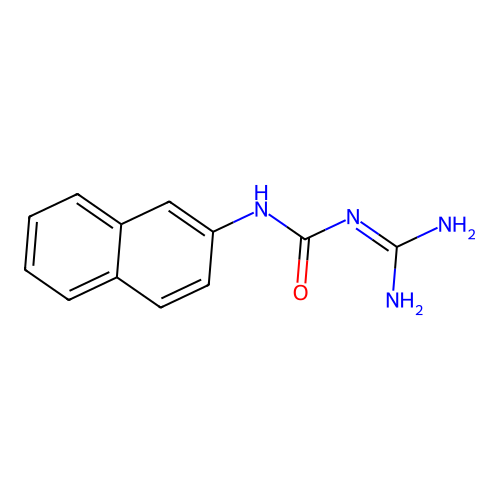1-(Diaminomethylidene)-3-naphthalen-2-ylurea structure