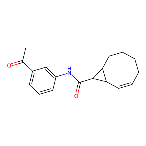 N-(3-acetylphenyl)bicyclo[6.1.0]non-2-ene-9-carboxamide structure