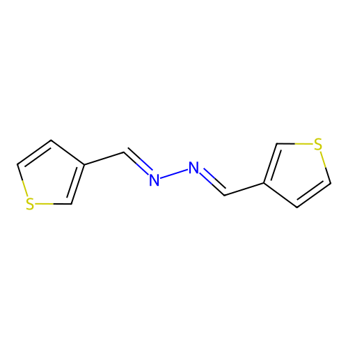 Thiophene-3-carbaldehyde (thien-3-ylmethylene)hydrazone structure