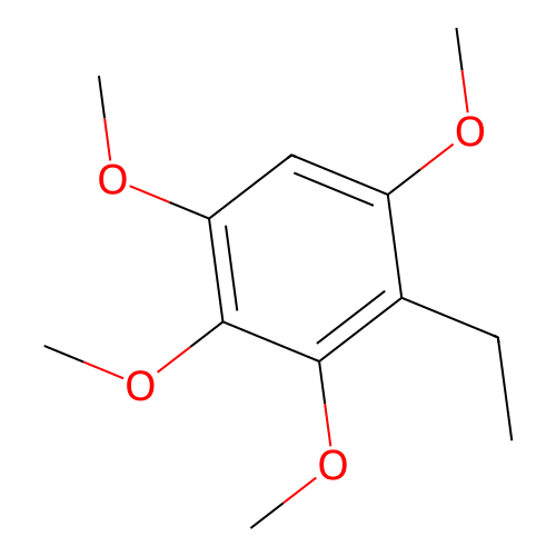 2-Ethyl-1,3,4,5-tetramethoxybenzene structure