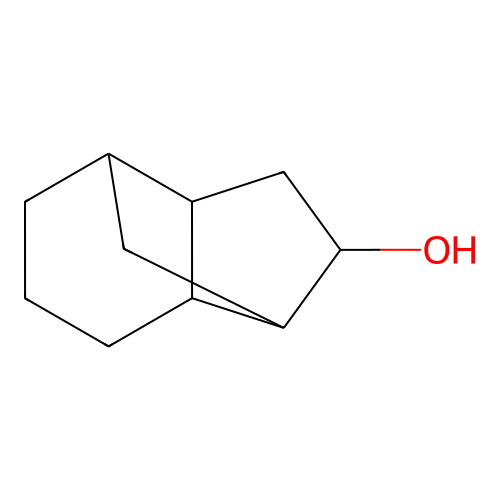 Tricyclo[4.4.0.0(2,8)]decan-9-ol structure
