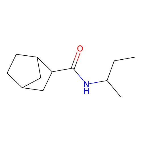 N-(butan-2-yl)bicyclo[2.2.1]heptane-2-carboxamide structure