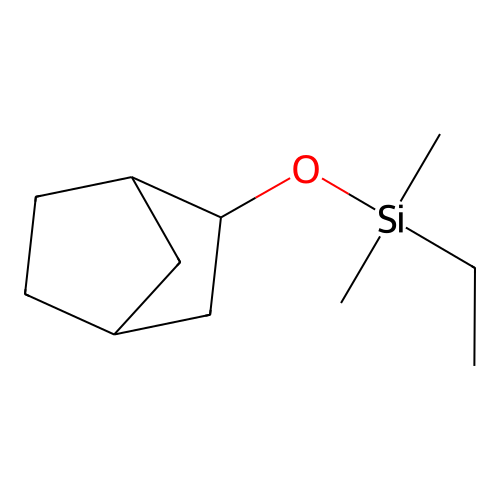 外型-降冰片醇乙基二甲基硅醚 structure