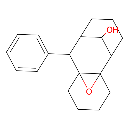10-Phenyldecahydro-4a,10a-epoxy-5,9-methanobenzo[8]annulen-12-ol structure