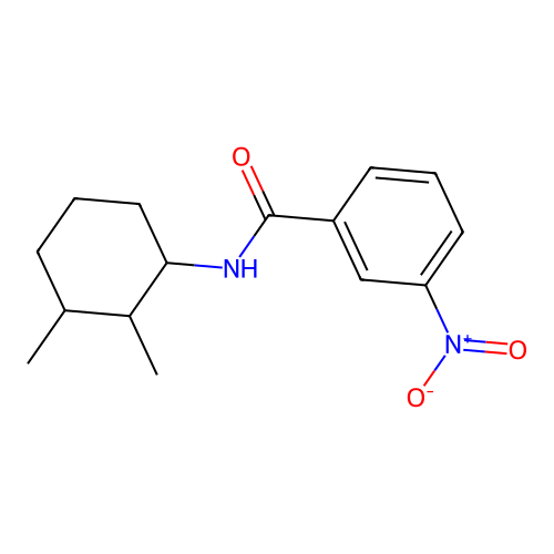 N-(2,3-dimethylcyclohexyl)-3-nitrobenzamide structure