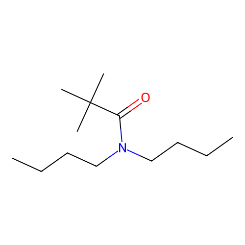 Propanamide, N,N-dibutyl-2,2-dimethyl- structure