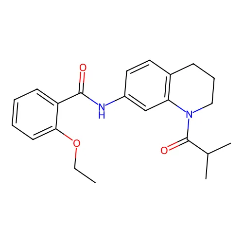 2-乙氧基-N-(1-异丁酰-1,2,3,4-四氢喹啉-7-基)苯甲酰胺 structure