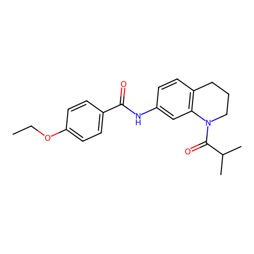 4-ethoxy-N-(1-isobutyryl-1,2,3,4-tetrahydroquinolin-7-yl)benzamide structure