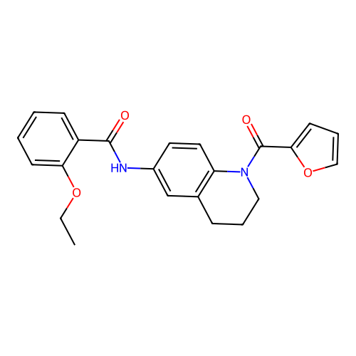 2-ethoxy-N-[1-(furan-2-carbonyl)-3,4-dihydro-2H-quinolin-6-yl]benzamide structure