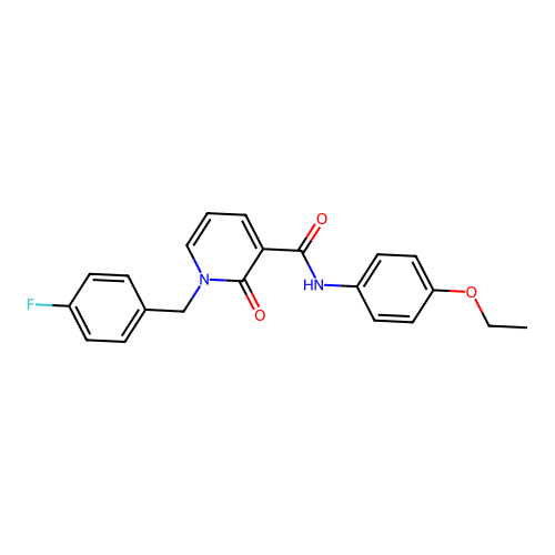 N-(4-ethoxyphenyl)-1-(4-fluorobenzyl)-2-oxo-1,2-dihydropyridine-3-carboxamide structure