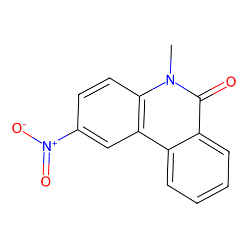 5-Methyl-2-nitrophenanthridin-6-one structure