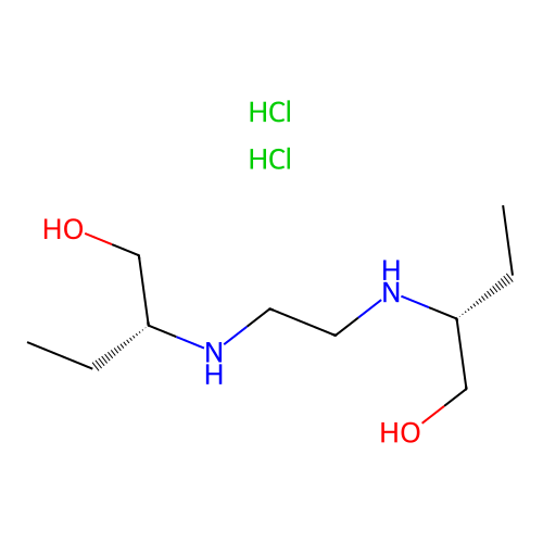 (R,R)-Ethambutol Dihydrochloride structure