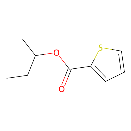 Sec-butyl 2-thiophenecarboxylate structure
