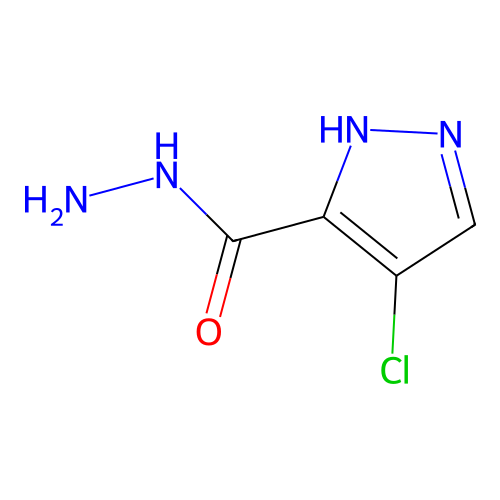 4-chloro-1H-pyrazole-3-carbohydrazide structure