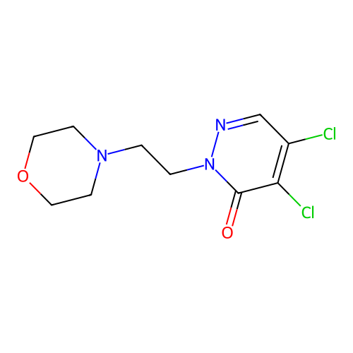4,5-Dichloro-2-(2-morpholin-4-ylethyl)pyridazin-3-one structure