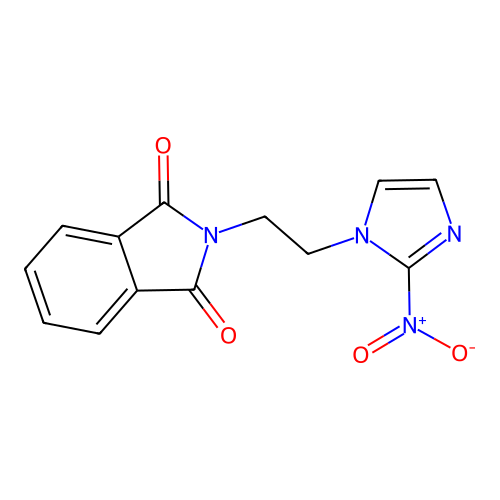 2-[2-(2-nitro-1H-imidazol-1-yl)ethyl]-1H-isoindole-1,3(2H)-dione structure