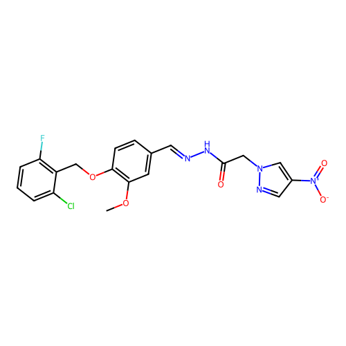 C20H17ClFN5O5 structure