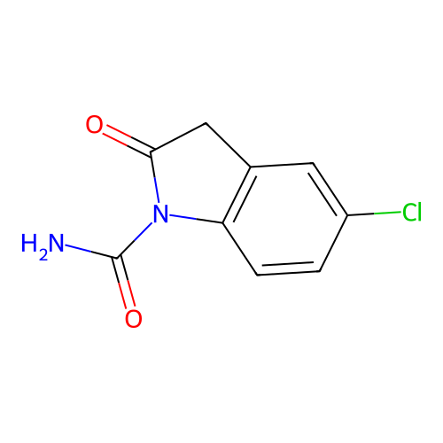 5-Chloro-2-oxo-2,3-dihydro-1H-indole-1-carboxamide structure
