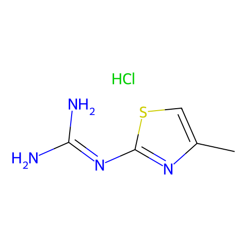 N''-(4-Methyl-1,3-thiazol-2-yl)guanidine--hydrogen chloride (1/1) structure